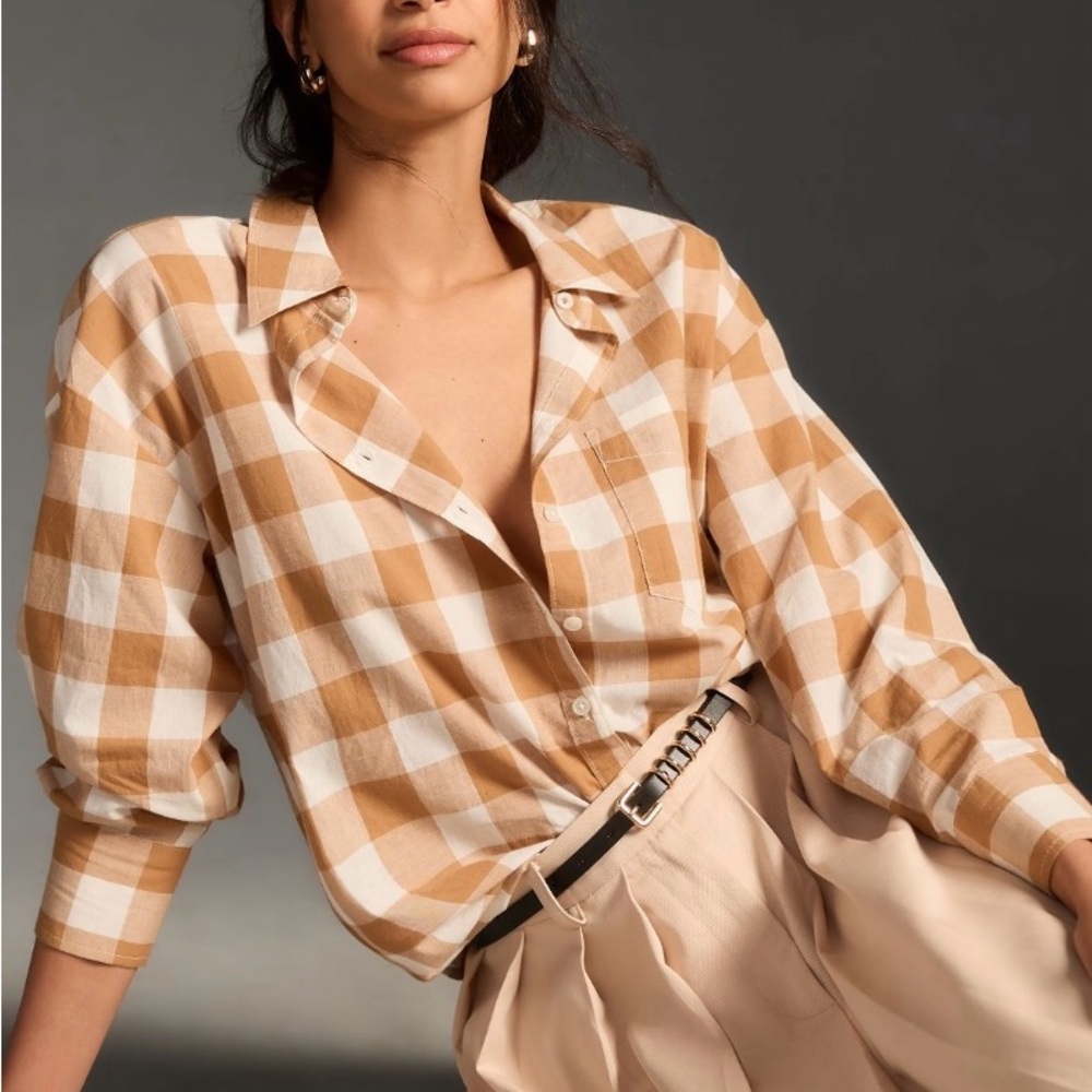 Anthropologie Bennet button down. XL.